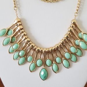 Seafoam green 3 strand necklace